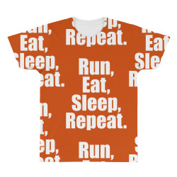 Run Eat Sleep Repeat All Over Men's T-shirt | Artistshot
