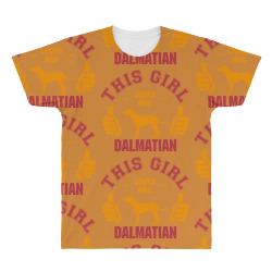 This Girl Loves Her Dalmatian All Over Men's T-shirt | Artistshot