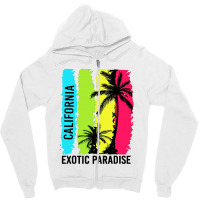 California Paradise Zipper Hoodie | Artistshot