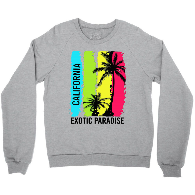 California Paradise Crewneck Sweatshirt by William Art | Artistshot