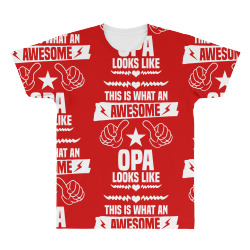 Awesome Opa Looks Like All Over Men's T-shirt | Artistshot