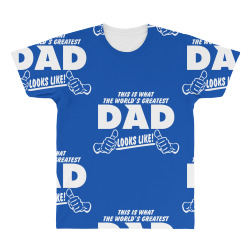 World's Greatest Dad Looks Like All Over Men's T-shirt | Artistshot