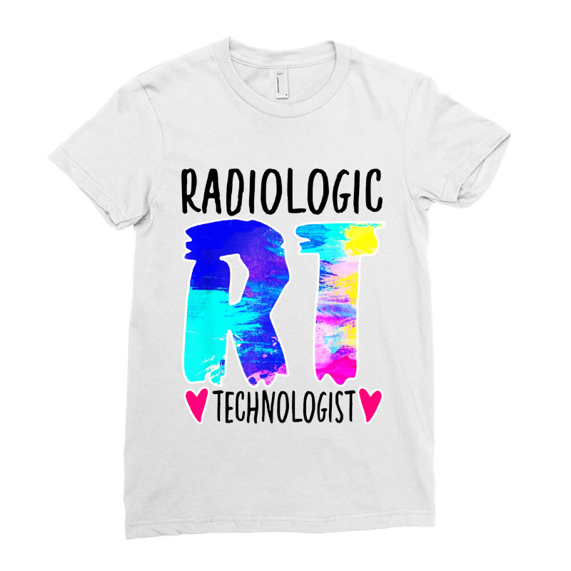 Colorful Radiologic Technologist Ladies Fitted T-Shirt by chagoi | Artistshot