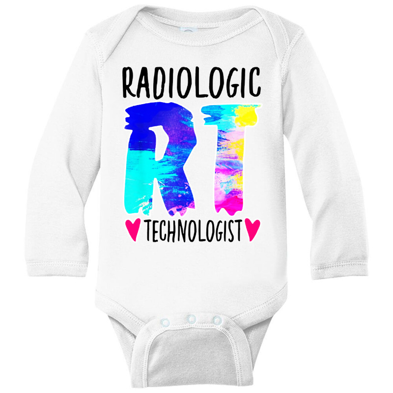 Colorful Radiologic Technologist Long Sleeve Baby Bodysuit by chagoi | Artistshot