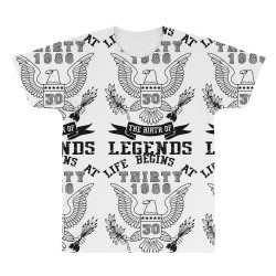 life begins at thirty 1986 the birth of legends All Over Men's T-shirt | Artistshot