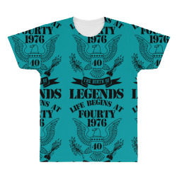 Life Begins At Fifty1966 The Birth Of Legends All Over Men's T-shirt | Artistshot