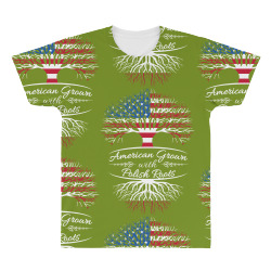 American Grown with Polish Roots All Over Men's T-shirt | Artistshot