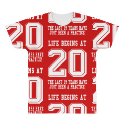 Life Begins At 20... 20th Birthday All Over Men's T-shirt | Artistshot