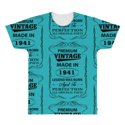 vintage legend was born 1941 All Over Men's T-shirt | Artistshot