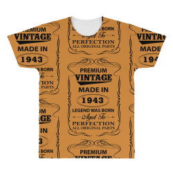 vintage legend was born 1943 All Over Men's T-shirt | Artistshot