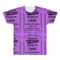 vintage legend was born 1966 All Over Men's T-shirt | Artistshot
