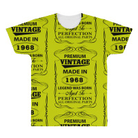 Vintage Legend Was Born 1968 All Over Men's T-shirt | Artistshot
