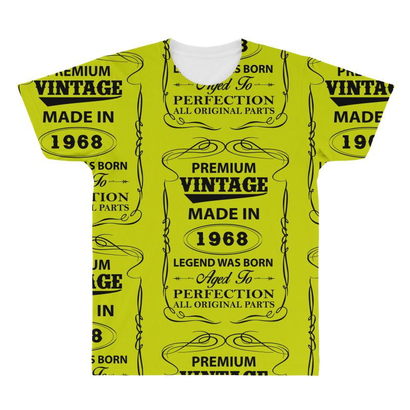 Vintage Legend Was Born 1968 All Over Men's T-shirt | Artistshot