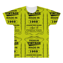vintage legend was born 1969 All Over Men's T-shirt | Artistshot