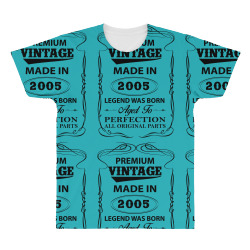 vintage legend was born 2005 All Over Men's T-shirt | Artistshot