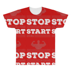 Stop Wishing Start Doing Motivational Quote All Over Men's T-shirt | Artistshot