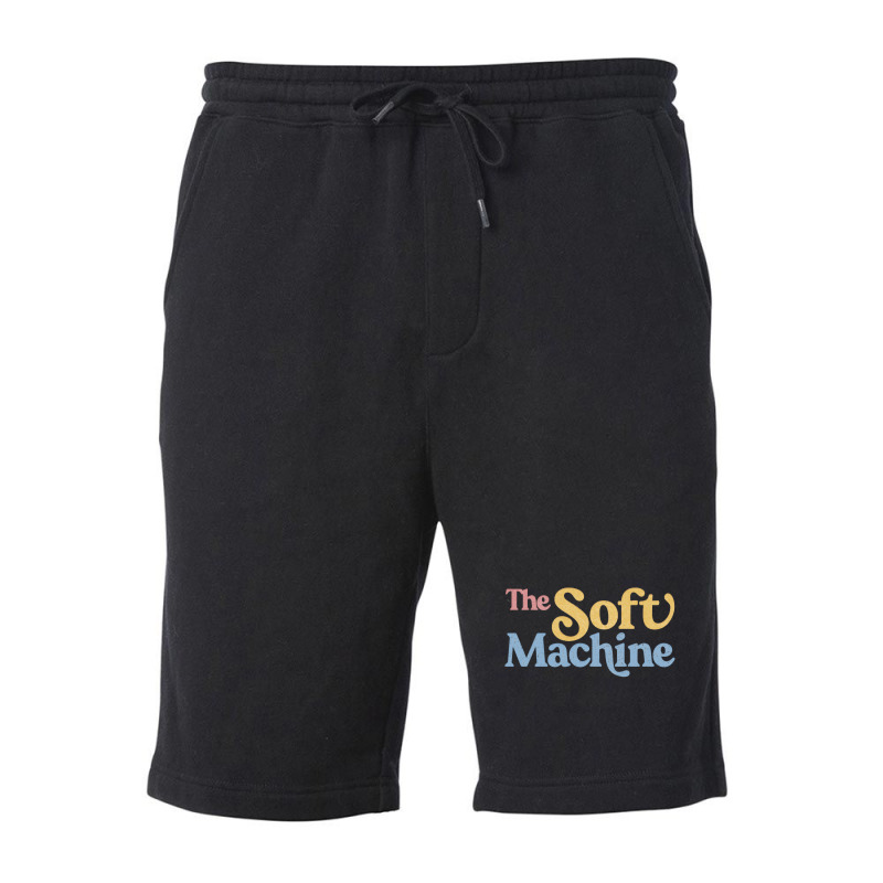 The Soft Machine, Colour Faded Style Retro Typography Design Fleece Short | Artistshot