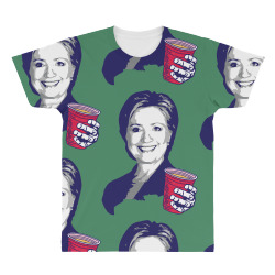 Hillary Clinton Celebrating 4th Of July All Over Men's T-shirt | Artistshot