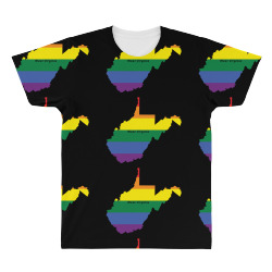 west virginia rainbow flag All Over Men's T-shirt | Artistshot
