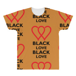 Black Love All Over Men's T-shirt | Artistshot