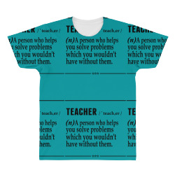 Teacher Noun All Over Men's T-shirt | Artistshot