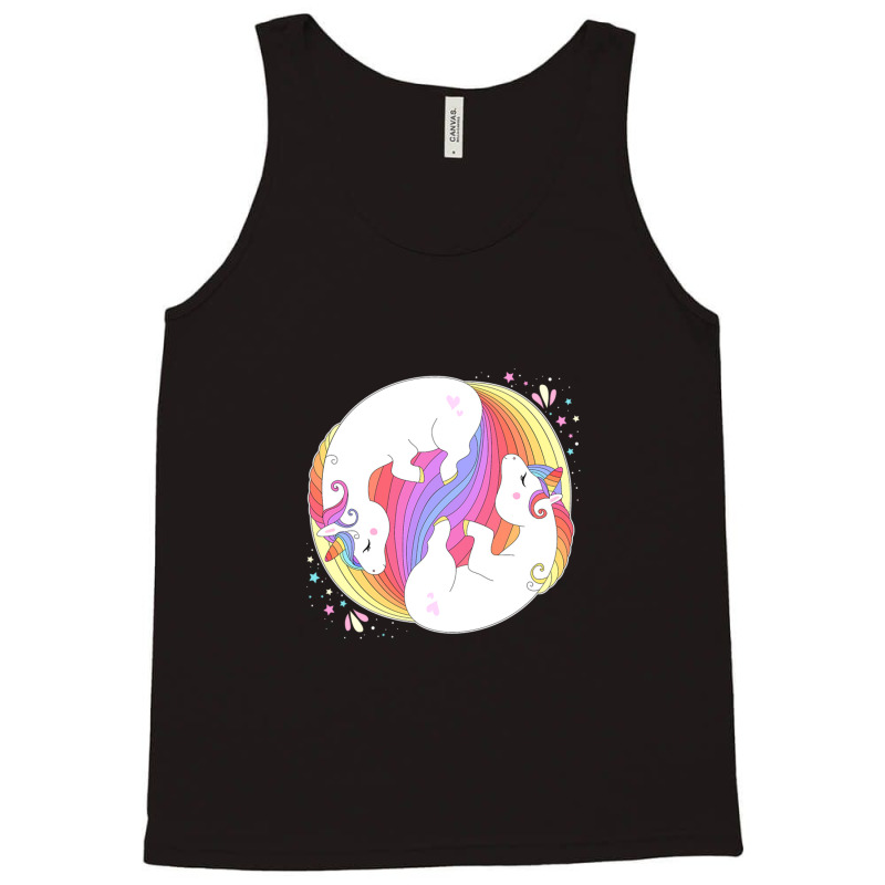 Yin Yang Unicorn Magical Horse Mediation Tank Top by JadySalvatico | Artistshot