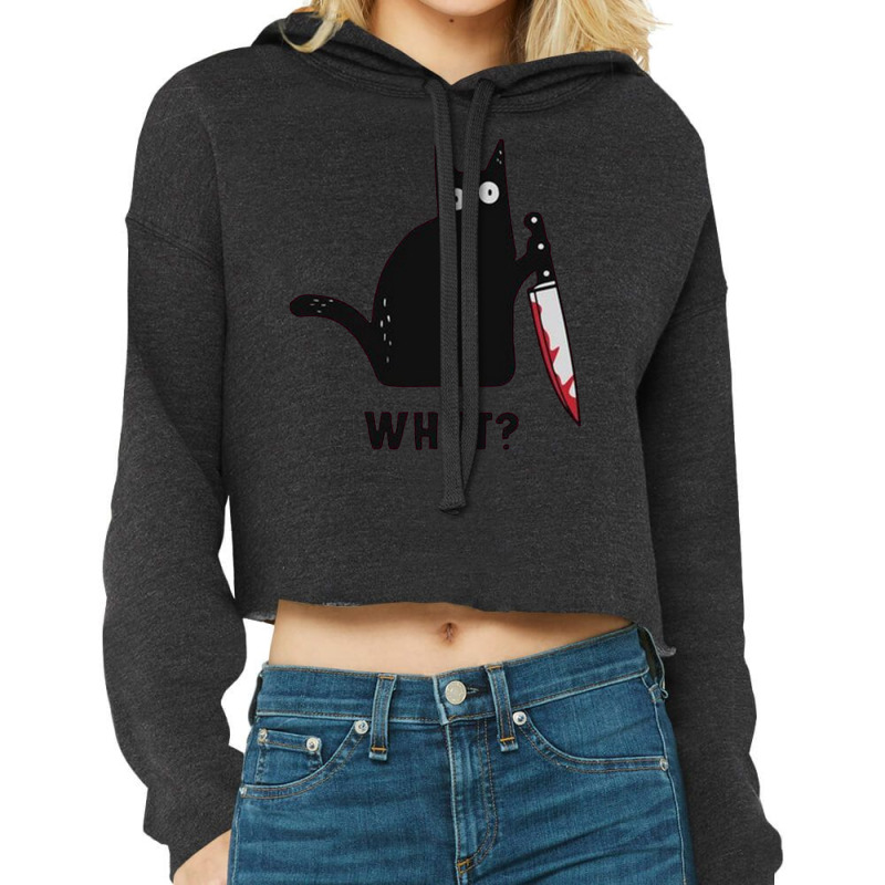 What Cropped Hoodie by Valerie_Art | Artistshot