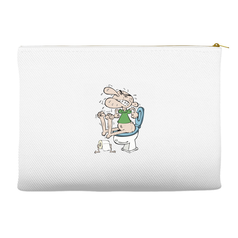 Constipated Man Trying To Shit 01 Accessory Pouches | Artistshot