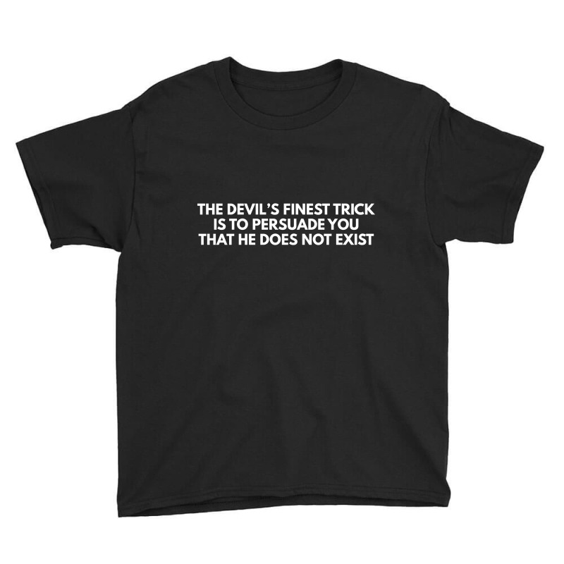 The Devil Finest The Trick Youth Tee by blackacturus | Artistshot