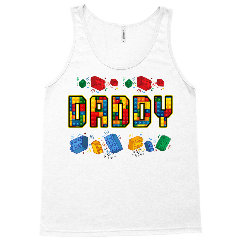 Daddy Brick Builder Funny Blocks Master Builder Dad T Shirt Tank Top | Artistshot