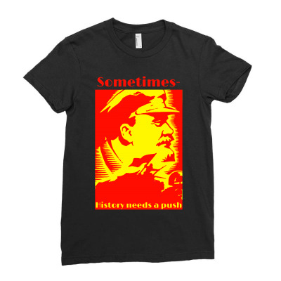 Lenin Quote Ladies Fitted T-shirt Designed By William Art