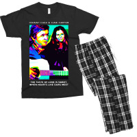 Jhonny Cash And June Carter Men's T-shirt Pajama Set | Artistshot