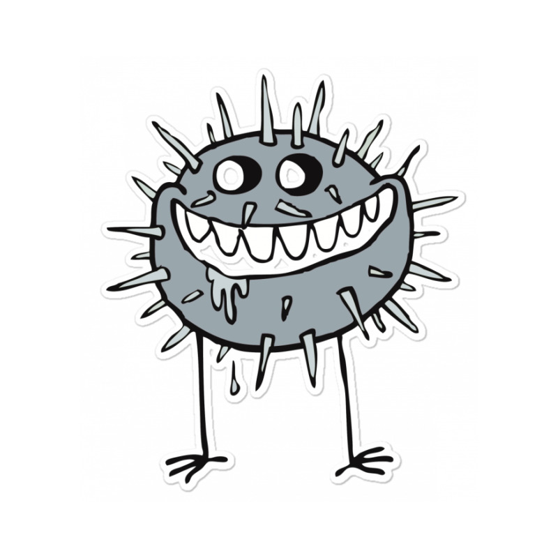 Cute, Cartoon, Absurd, Germ, Bacteria, Creature 01 2 Sticker | Artistshot