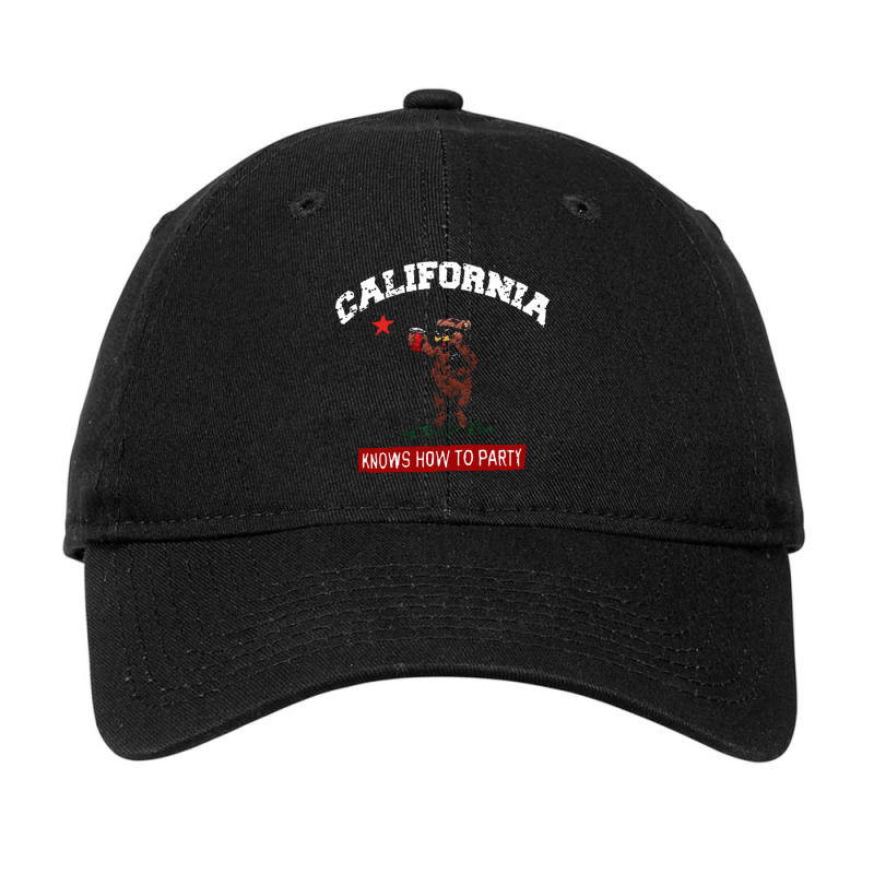 California Republic Knows How To Party Adjustable Cap by saterseim | Artistshot