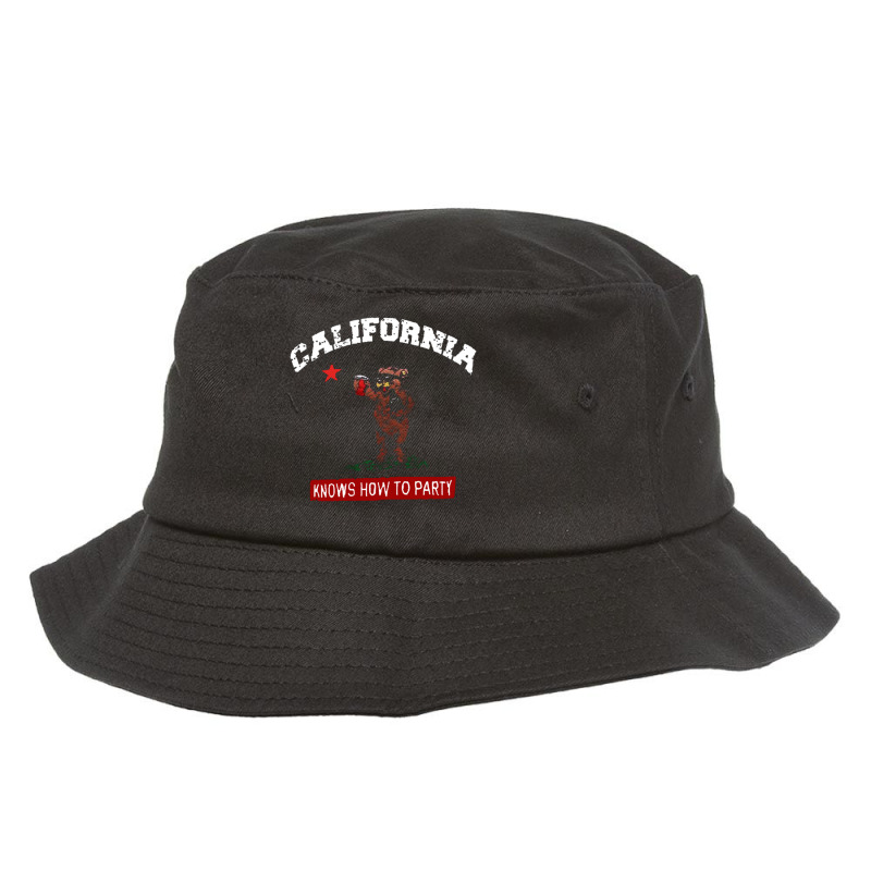 California Republic Knows How To Party Bucket Hat by saterseim | Artistshot