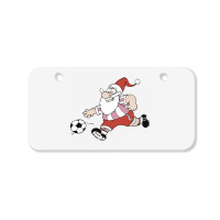 Santa Claus Is Playing Football Bicycle License Plate | Artistshot