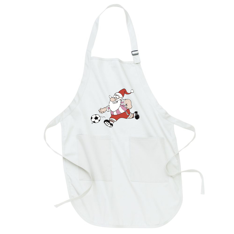 Santa Claus Is Playing Football Full-length Apron | Artistshot