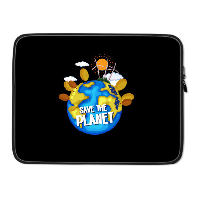 Message Save The Planet Conservation Incentive Message Laptop Sleeve Designed By Arnaldo Da Silva Tagarro