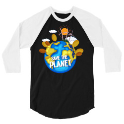 Message Save the Planet Conservation Incentive Message 3/4 Sleeve Shirt | Artistshot