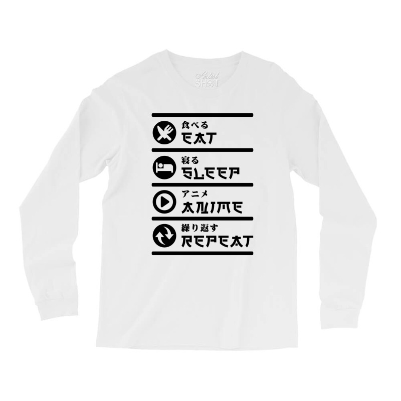 Eat Japan Tee Funny Black Sleep Long Sleeve Shirts | Artistshot