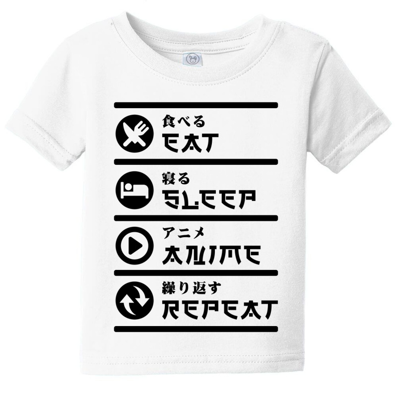 Eat Japan Tee Funny Black Sleep Baby Tee | Artistshot