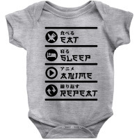 Eat Japan Tee Funny Black Sleep Baby Bodysuit | Artistshot