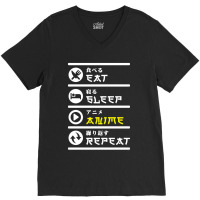 Eat Japan Tee Funny Black Sleep V-neck Tee | Artistshot