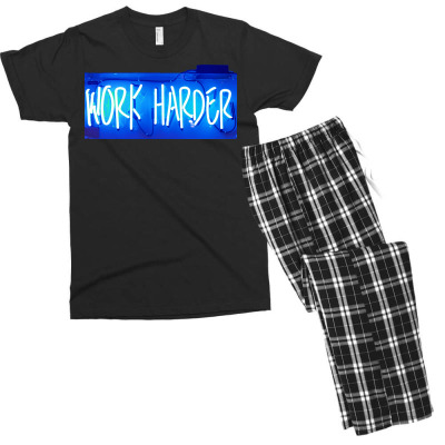 Message Work Harder Incentive Phrase Message Men's T-shirt Pajama Set Designed By Arnaldo Da Silva Tagarro