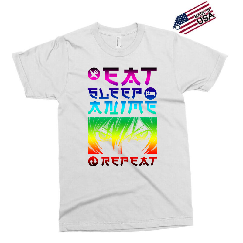 Eat Sleep Anime Repeat Tee Funny Exclusive T-shirt | Artistshot