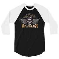Motorcycle Incentive Military Pilot Motorcycle T-shirt 3/4 Sleeve Shirt | Artistshot