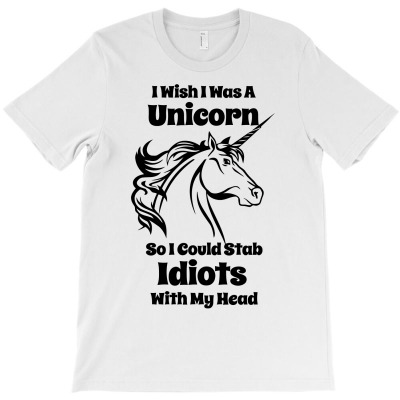 I Wish I Was A Unicorn T-shirt Designed By Gema Sukabagja