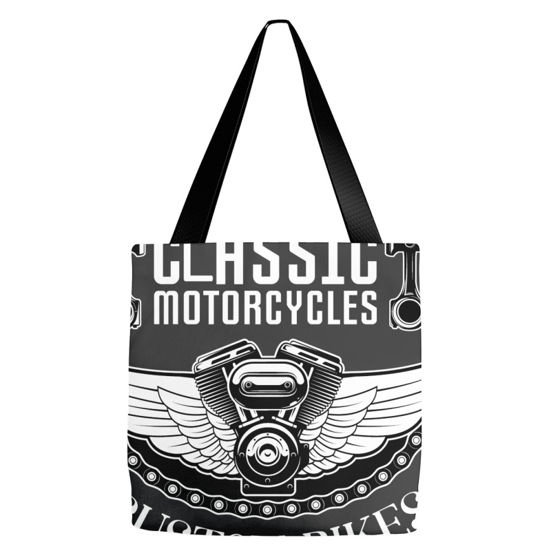 American Motorcycle Tshirts Custom Classic Racing Tote Bags | Artistshot