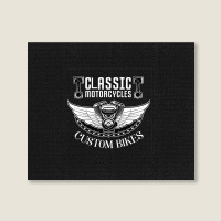 American Motorcycle Tshirts Custom Classic Racing Landscape Canvas Print | Artistshot