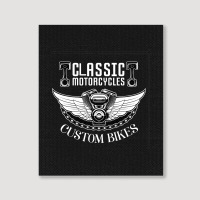 American Motorcycle Tshirts Custom Classic Racing Portrait Canvas Print | Artistshot